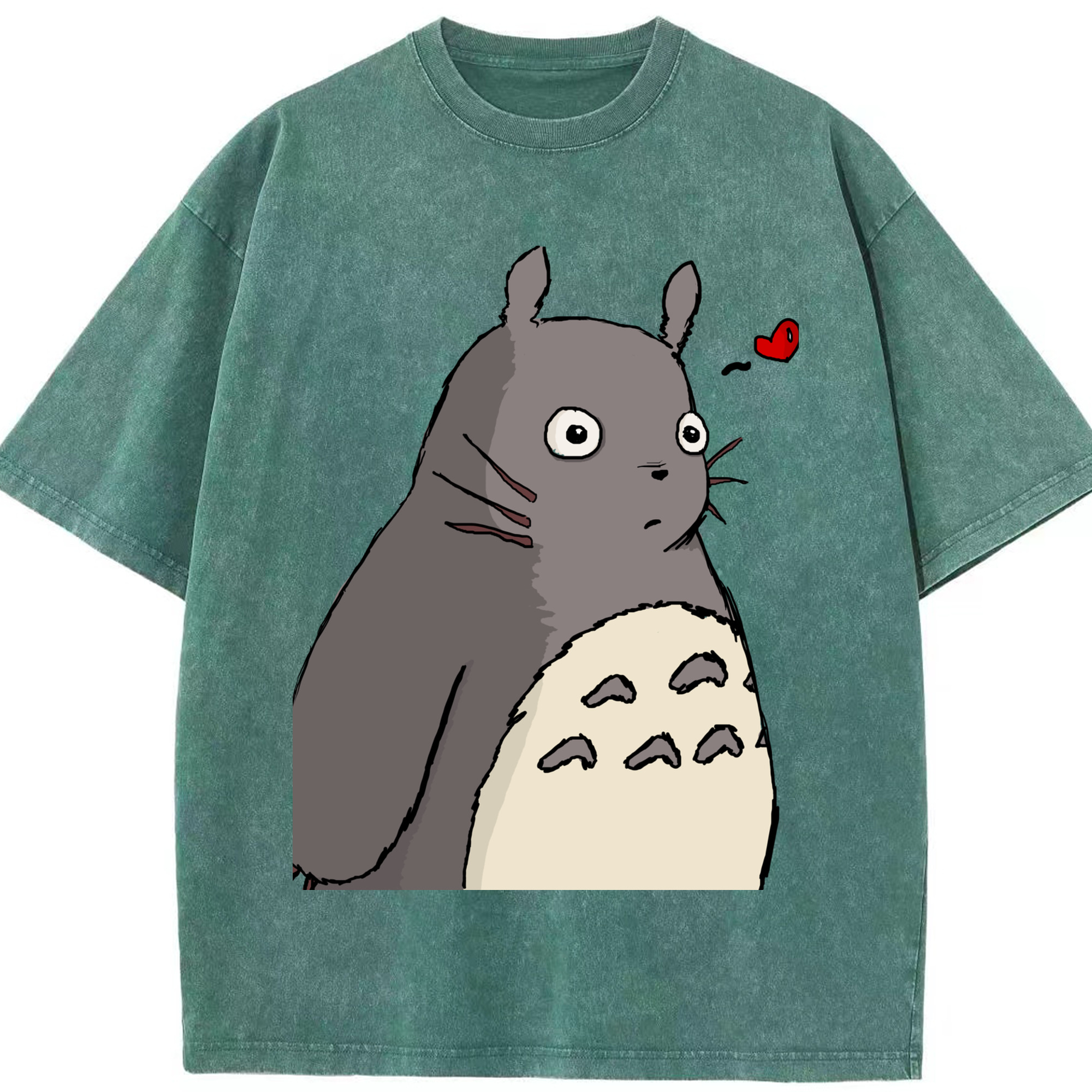 （画像用） となりのトトロ 草壁メイ 草壁サツキ My Neighbor Totoro Satsuki Kusakabe Mei Kusakabe 綿100% ヴィンテージ風 半袖Tシャツ（フロントプリント）